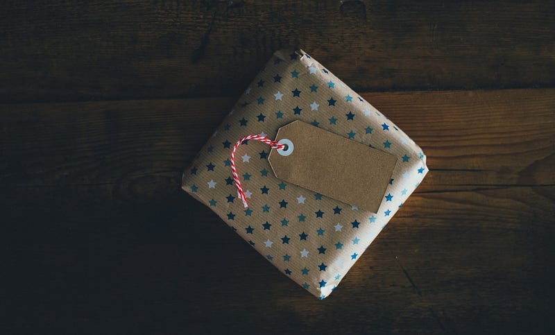 Upcycled gift wrapping